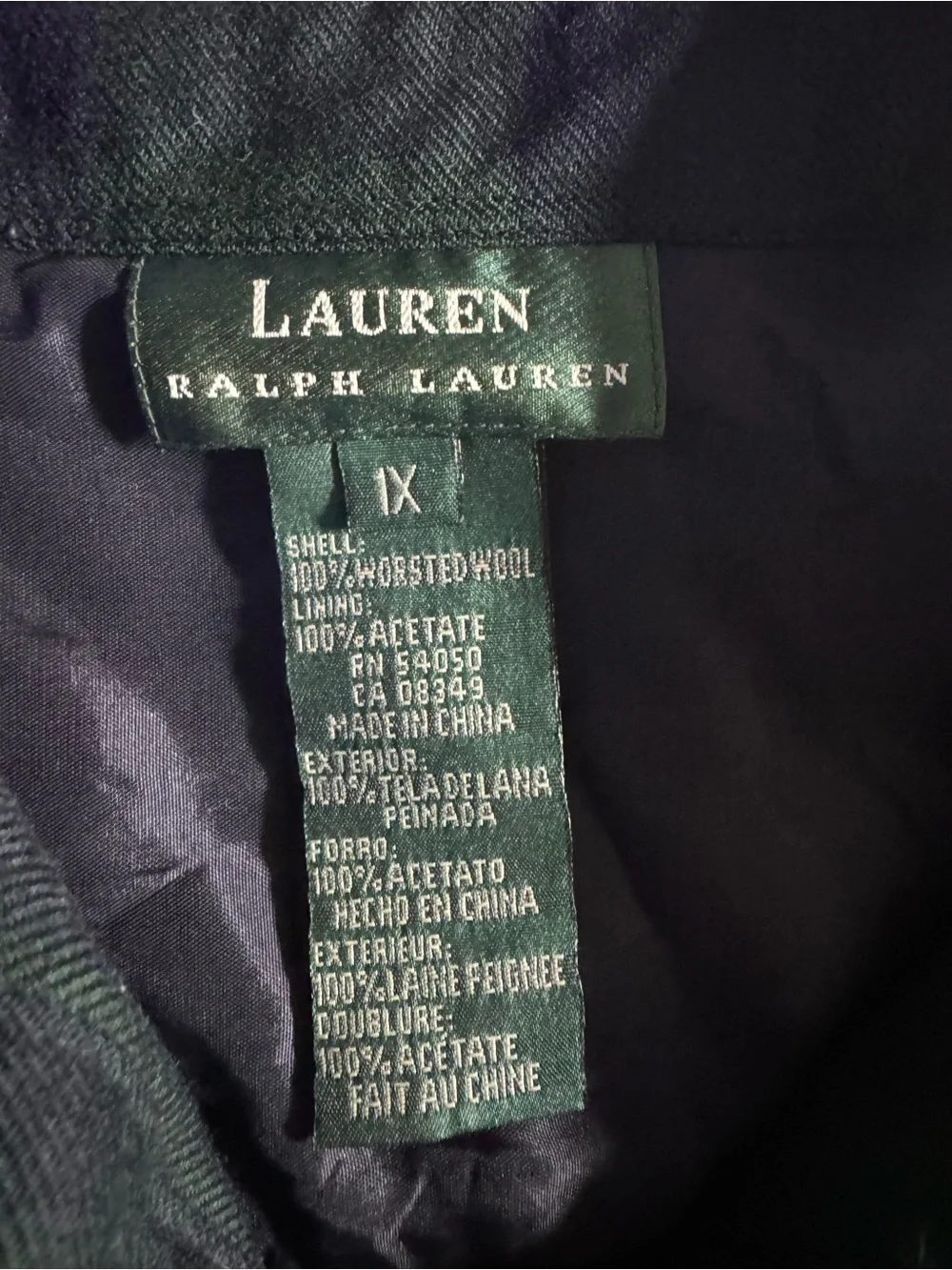 Ralph Lauren men’s xl Dark Green Plaid Shirt Jacket - Picture 3 of 4
